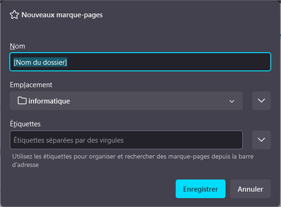 Les marques pages de Firefox comment çà marche - Maison des savoirs