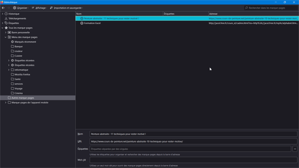 Les marques pages de Firefox comment çà marche - Maison des savoirs